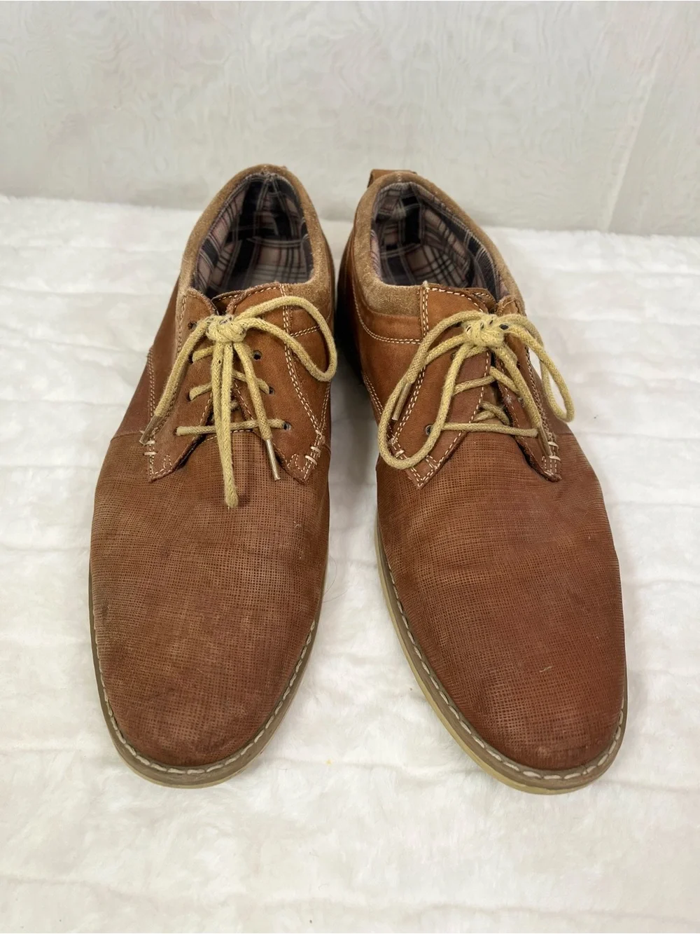 Steve Madden Men's Ferraro Brown Suede Oxfords Size 10.5 Casual Dress Shoes